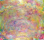 Клод Моне Тропинка под розовой аркой 1924г
